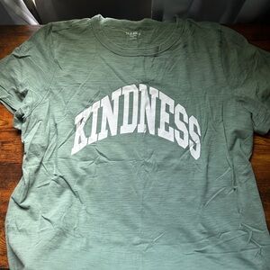 Old Navy Olive Green Kindness Graphic Tee L